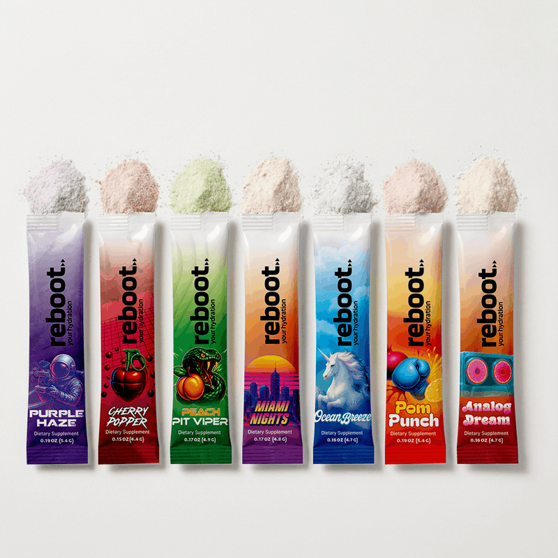Reboot Hydration Variety Pack - Electrolytes (Try 7 Flavors)