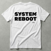 WHITE SYSTEM REBOOT T-SHIRT