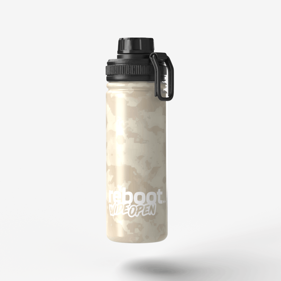 Wide Open Premium Insulated Bottle — 24oz Desert Camo